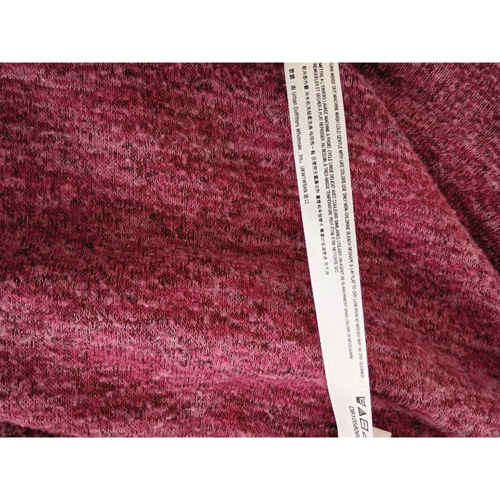 Anthropologie Saturday Sunday Burgundy Heathered Layered Top Boho Cozy Fits S/M - Picture 8 of 10